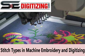 Stitch Types in Machine Embroidery and Digitizing