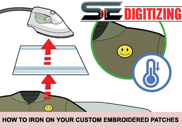 HOW TO IRON ON YOUR CUSTOM EMBROIDERED PATCHES