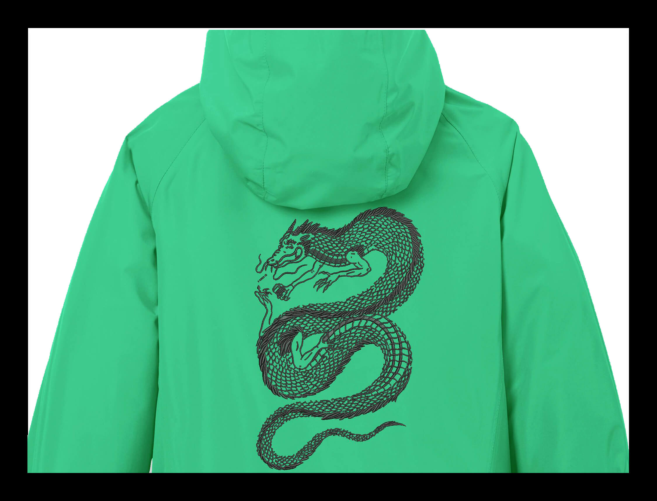 DRAGON Jacket back Digitizing